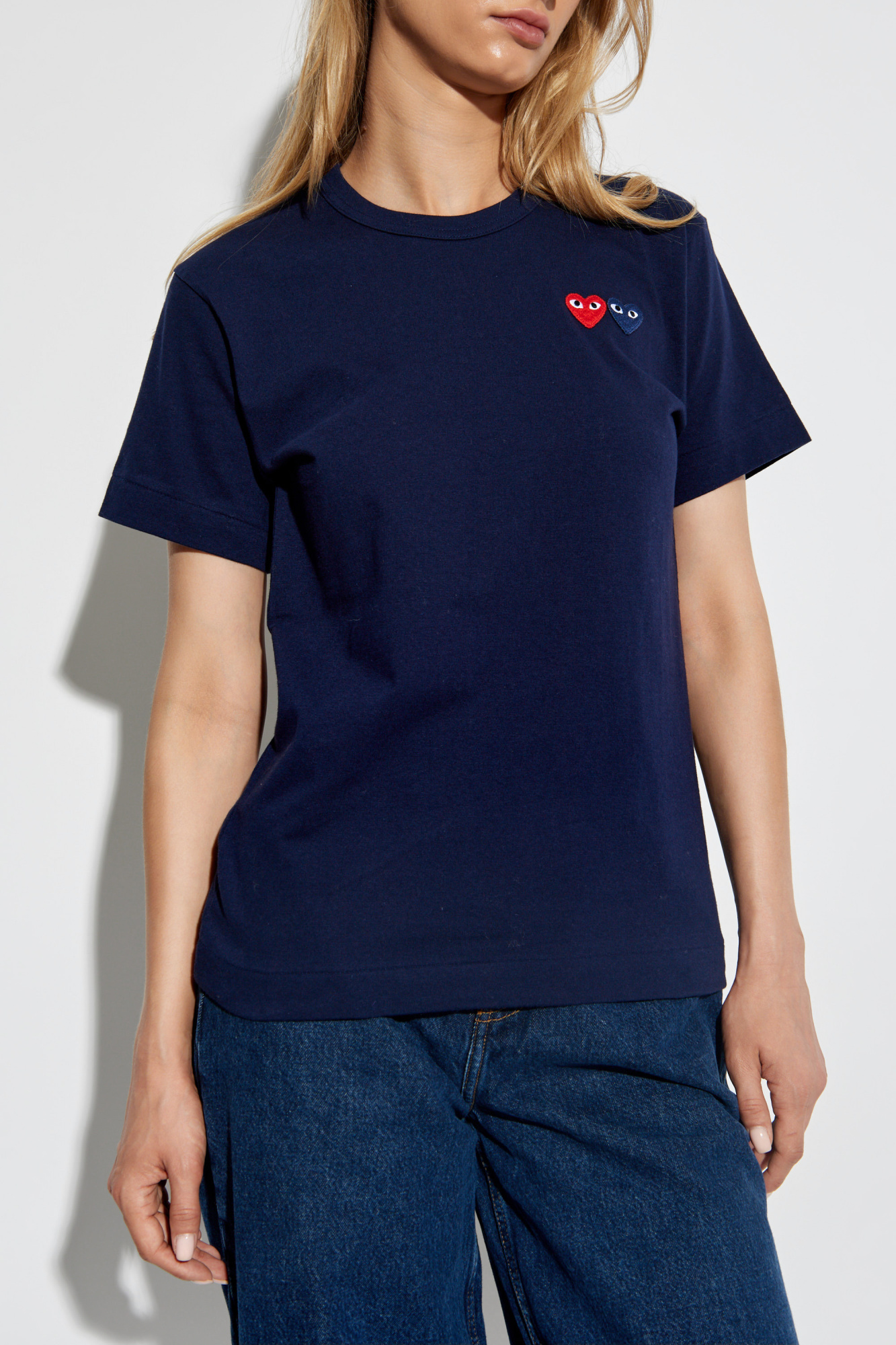 Comme des Garçons Play T-shirt with logo patches | Women's